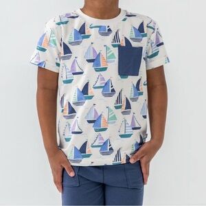 Little Sleepies Seas the Day Relaxed Pocket Tee